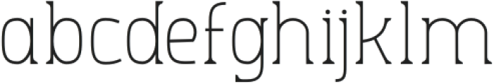 Aero Sans Thin otf (100) Font LOWERCASE