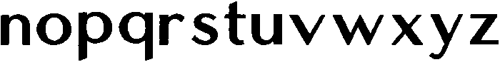 AeroClubSans Bold otf (700) Font LOWERCASE
