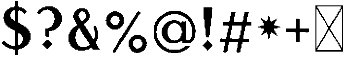 AeroClubSans Regular otf (400) Font OTHER CHARS
