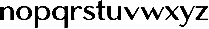 AeroClubSans Regular otf (400) Font LOWERCASE