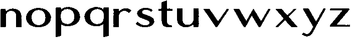 AeroClubSans Wide otf (400) Font LOWERCASE