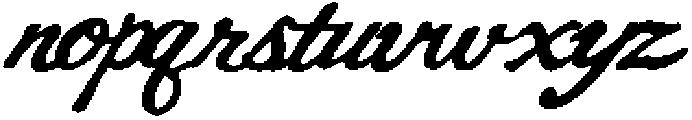 AeroClubScript Regular otf (400) Font LOWERCASE