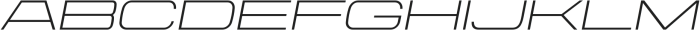 Aerodome Light Oblique ExtraWide otf (300) Font UPPERCASE