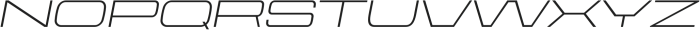 Aerodome Light Oblique ExtraWide otf (300) Font UPPERCASE