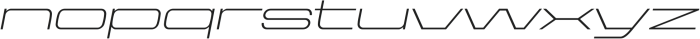 Aerodome Light Oblique ExtraWide otf (300) Font LOWERCASE