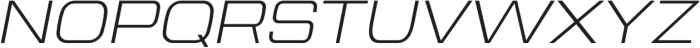 Aerodome Light Oblique otf (300) Font UPPERCASE