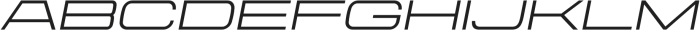 Aerodome Oblique ExtraWide otf (400) Font UPPERCASE