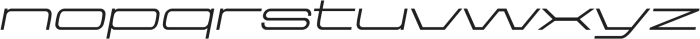 Aerodome Oblique ExtraWide otf (400) Font LOWERCASE