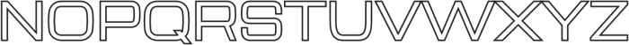 Aerodome Outline otf (400) Font UPPERCASE