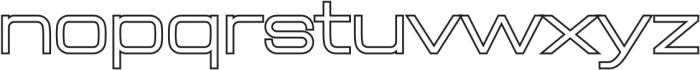 Aerodome Outline otf (400) Font LOWERCASE
