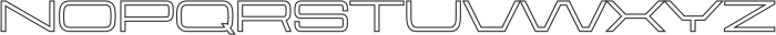 Aerodome OutlineExtraWide otf (400) Font UPPERCASE