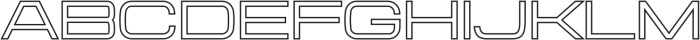 Aerodome OutlineWide otf (400) Font UPPERCASE