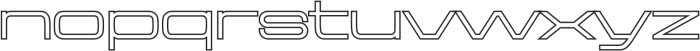 Aerodome OutlineWide otf (400) Font LOWERCASE