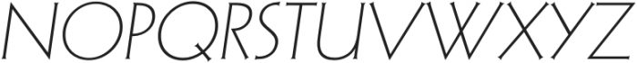 Aerodyne Extra Light Italic otf (200) Font UPPERCASE