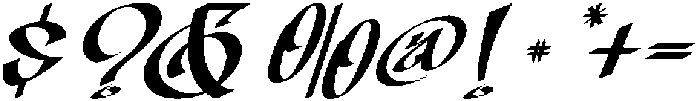 Aerolt Italic otf (400) Font OTHER CHARS