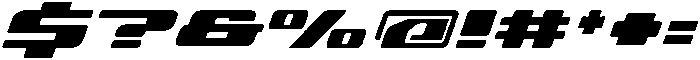 Aerox Italic otf (400) Font OTHER CHARS
