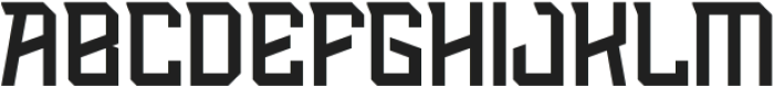 AeroxerRegular otf (400) Font LOWERCASE