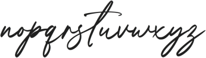 Aesthete Signature otf (400) Font LOWERCASE