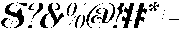 Aesthetic Challenge Italic otf (400) Font OTHER CHARS