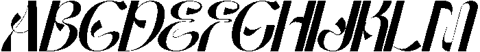 Aesthetic Challenge Italic otf (400) Font UPPERCASE