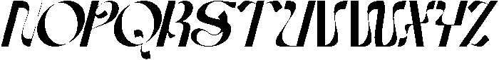 Aesthetic Challenge Italic otf (400) Font UPPERCASE