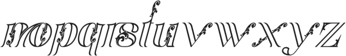 Aesthetic Curves Italic otf (400) Font LOWERCASE
