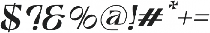 Aesthetic Italic ttf (400) Font OTHER CHARS