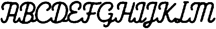 Aesthetic Loopy Regular otf (400) Font UPPERCASE