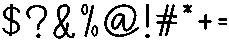 Aesthetic Minimal Regular otf (400) Font OTHER CHARS