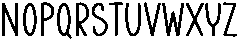 Aesthetic Minimal Regular otf (400) Font LOWERCASE