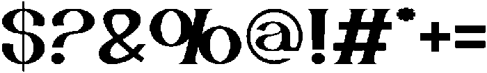 Aesthetic Mofash Regular otf (400) Font OTHER CHARS