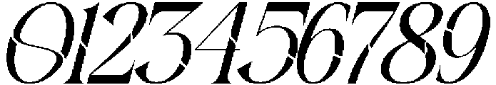 Aesthetic Reflection Italic otf (400) Font OTHER CHARS