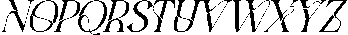 Aesthetic Reflection Italic otf (400) Font UPPERCASE