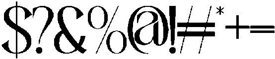 Aesthetic Reflection Regular otf (400) Font OTHER CHARS