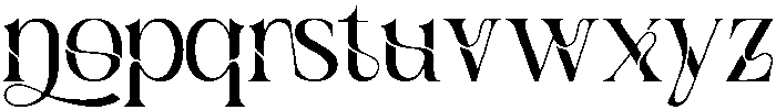 Aesthetic Reflection Regular otf (400) Font LOWERCASE