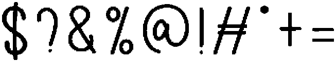 Aesthetic Regular otf (400) Font OTHER CHARS