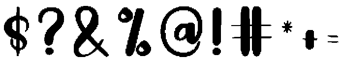 Aesthetic Regular otf (400) Font OTHER CHARS