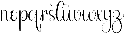 Aesthetic Regular otf (400) Font LOWERCASE