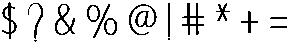 Aesthetic Regular otf (400) Font OTHER CHARS