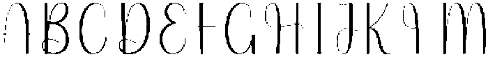 Aesthetic Regular otf (400) Font UPPERCASE