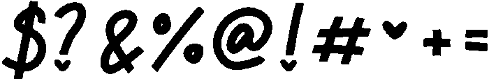 Aesthetic Regular otf (400) Font OTHER CHARS