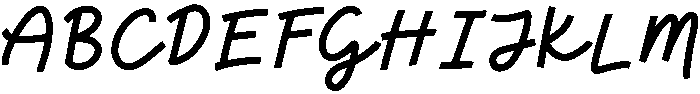 Aesthetic Regular otf (400) Font UPPERCASE