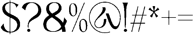 Aesthetic Regular otf (400) Font OTHER CHARS
