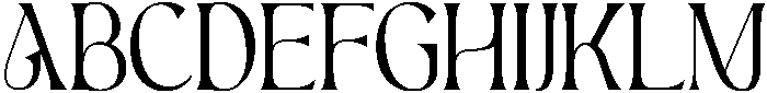 Aesthetic Regular otf (400) Font UPPERCASE