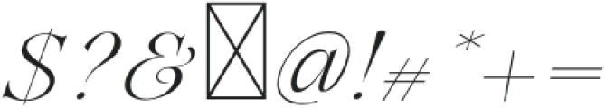 Aesthetic Serif otf (400) Font OTHER CHARS