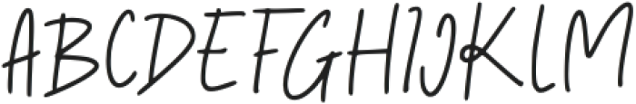 Aesthetic Signature otf (400) Font UPPERCASE