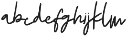 Aesthetic Signature otf (400) Font LOWERCASE