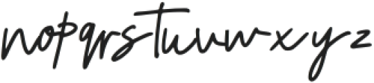 Aesthetic Signature otf (400) Font LOWERCASE