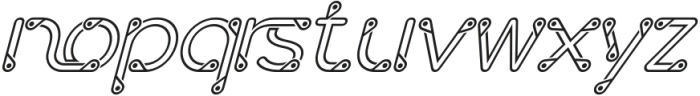 Aesthetic Titanium Italic otf (400) Font LOWERCASE