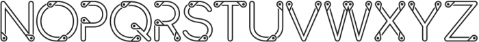 Aesthetic Titanium Regular otf (400) Font UPPERCASE
